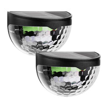 6 LED Solar Powered Wall Mount Fence Light with Honeycomb Shade Design (2 Pc Set) - justgrabit.in | Just Grab It