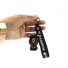Cute Cartoon Silicone 3D Key Chain with Metal Hook & Strap (Pack of 1 / Mix Design) - justgrabit.in | Just Grab It