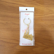 Premium Golden Metal Ram Mandir Keychain (1 Pc) - justgrabit.in | Just Grab It