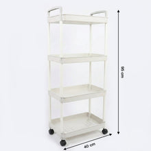4 Layer Multipurpose Kitchen Storage Organizer Trolley with Wheels - justgrabit.in | Just Grab It