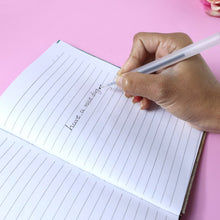 Transparent Smooth Writing Black Gel Pens Set of 6 Pieces - justgrabit.in | Just Grab It