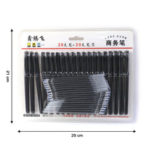 Refillable Black Marker Pen with Extra Ink Refills 20 pieces (1 Set) - justgrabit.in | Just Grab It