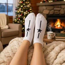 White Star Pattern Low - Cut Socks (1 Pair) - justgrabit.in | Just Grab It
