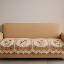 Floral Sofa Seat Runner Protector - (1 Pc / 134x28 Inch) - justgrabit.in | Just Grab It