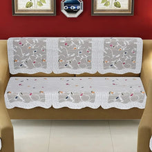 Elegant Floral Sofa Protector Runner - (1 Pc / 139x28 Inch) - justgrabit.in | Just Grab It