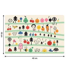 Colorful Cartoon Printed Dining Table Placemats for Kids (4 Pc / 40x30 Cm) - Justgrabit Inc.