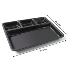 Plastic 4 - Compartment Rectangular Meal Serving Tray – Sectioned Dining Plate (1 Pc) - justgrabit.in | Just Grab It
