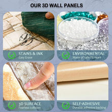 Wallpaper 3D Foam Wallpaper Sticker Panels (70 x 70 Cm / 1 Pc) - justgrabit.in | Just Grab It