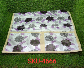 Microwave/Oven Top Cover with 4 Utility Pockets (Mix Design) - Justgrabit Inc.