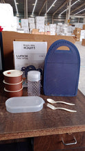 Steel Lunch Box Set (4 pcs, Black) - justgrabit.in | Just Grab It