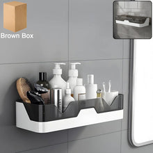 Wall Mounted Self Adhesive Plastic Storage Shelf (1 Pc) - justgrabit.in | Just Grab It