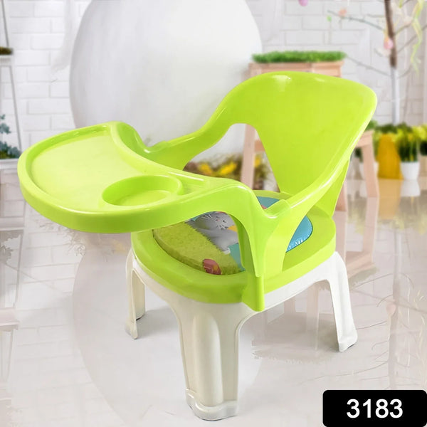 Baby Chair, with Tray Strong and Durable Plastic Chair for Kids/Plastic School Study Chair/Feeding Chair for Kids, Portable High Chair for Kids - justgrabit.in | Just Grab It