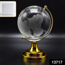 Crystal Globe / World Map 50 mm with Golden Stand (1 Pc) - justgrabit.in | Just Grab It