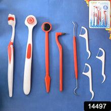 Ergonomically designed anti - slip handles Durable plastic and stainless steel tools Helps remove plaque, tartar, and food particles Ideal for use between dentist visits Travel - friendly and hygienically packaged - Justgrabit Inc.