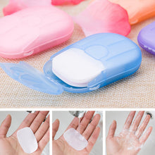 Travel Paper Soap Sheet with Mini Box (20 Sheets in a Pack Approx / Mix Color) - justgrabit.in | Just Grab It