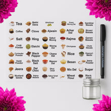 Kitchen Spice Jar Label Sticker Sheet (1 Sheet) - justgrabit.in | Just Grab It