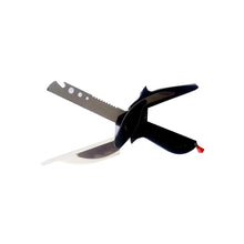Stainless Steel 4 in 1 Clever Cutter, Black - justgrabit.in | Just Grab It