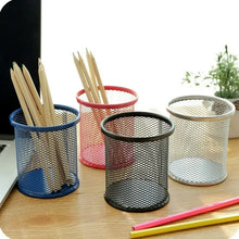 Metal Mesh Pen Holder for Desk (1 Pc): Pen Stand, Pencil Organizer, Stationery Storage - Justgrabit Inc.