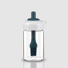 2 in 1 Glass Oil dispenser jar / Bottle with brush (1 Set) - justgrabit.in | Just Grab It