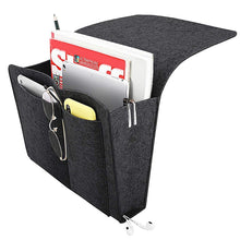 Flat Bedside Caddy, Bed Side Pocket Storage Organizer Bag with 5 Pockets (1 Pc) - justgrabit.in | Just Grab It