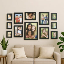 Premium Black Photo Frame Set 12 Pcs Wall Hanging Gallery Frames - justgrabit.in | Just Grab It
