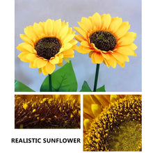 2 Pc Outdoor Solar Sunflower Lights Intelligent Light Control Waterproof Garden Landscape Stake Light - Justgrabit Inc.