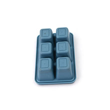 6 Grid Silicone Ice Tray Used In All Kinds Of Places Like Household Kitchens For Making Ice From Water And Various Things And All With Color Box (1 Pc) - Justgrabit Inc.