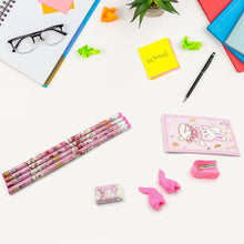 Kids' Stationery Kit: Wooden Pencils, Sharpener, Eraser, Diary (9 Pc Set) - Justgrabit Inc.