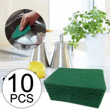 Scrub Sponge Cleaning Pads Aqua Green 10PCS - Justgrabit Inc.