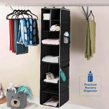 9 Shelf Hanging Closet Organizer with 5 Drawer Organizers - justgrabit.in | Just Grab It