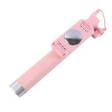 Wired Selfie Stick with Rearview Mirror & Built - In Shutter Button (1 Pc) - justgrabit.in | Just Grab It
