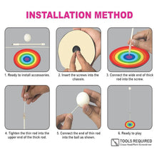 Portable Wiff Waff Rebound Table Tennis Trainer Set (1 Set) - justgrabit.in | Just Grab It
