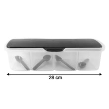 Kitchen Multipurpose Air - tight 4 Sections Storage Containers / Masala Box (1 Set) - Justgrabit Inc.