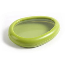 Green Oval Shape Vegetable Container Premium Fruits Saver Keeper (1 Pc) - justgrabit.in | Just Grab It