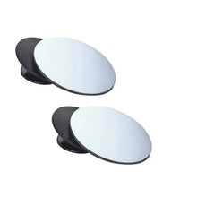 Blind Spot Round Wide Angle Adjustable Convex Rear View Mirror - Pack of 2 - Justgrabit Inc.