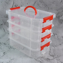 4 - Layer Transparent Multipurpose Plastic Storage Box - Justgrabit Inc.
