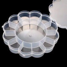 Round Compartment Plastic Storage Box (1 Pc) - Justgrabit Inc.