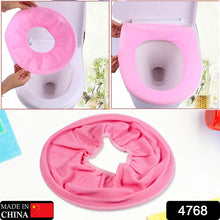 Bathroom Soft Thicker Warmer Stretchable Washable Cloth Toilet Seat Cover (1pc) - Justgrabit Inc.