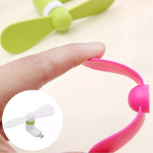 mini USB fan For Having cool air instantly, anywhere and anytime purposes (Micro Port / Mix Color) - Justgrabit Inc.