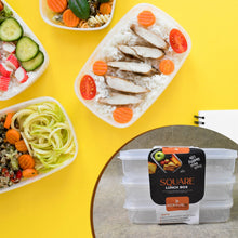 Plastic Square Lunch Box, Kitchen Containers Set (3 Pcs Set) - justgrabit.in | Just Grab It