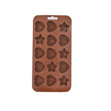 Silicone Food Grade Reusable Non - Stick Multi Shape 15 Cavity Chocolate Mold, Diwali - Justgrabit Inc.