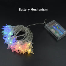 28 LED / Star 3.9 Meter Star Shape Led Light Battery Operated with Flashing Modes for Home Decoration, Kids Room, Waterproof Diwali & Wedding LED Christmas Light Indoor and Outdoor Light ,Festival Decoration (Multicolor Battery Not Included 3.9Mtr) - Justgrabit Inc.