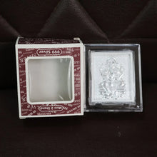 Embossed Silver - Plated Lord Ganesha Photo Frame (1 Pc) - Justgrabit Inc.