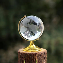 Crystal Globe / World Map 50 mm with Golden Stand (1 Pc) - justgrabit.in | Just Grab It