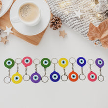 Evil Eye Rubber / Silicone Keychain (12 Pcs Set / Mix Color) - justgrabit.in | Just Grab It