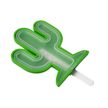 Cactus Shape sicle Molds - Durable Silicone Ice Cream Mould, DIY Ice Kitchen Tool - justgrabit.in | Just Grab It