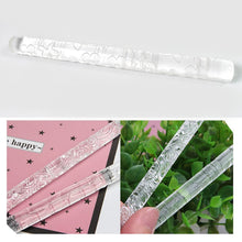 Textured Embossed Acrylic Rolling Pins Fondant Cake Decorating Tools (1 Pc) - justgrabit.in | Just Grab It