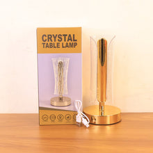 Luxury Tall Cylindrical Crystal Table Lamp (1 Pc) - justgrabit.in | Just Grab It