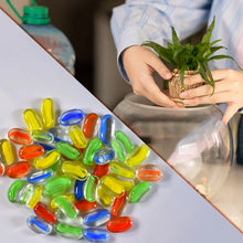 Glass Gem Stone, Flat Round Marbles Pebbles for Vase Fillers, Attractive pebbles for Aquarium Fish Tank. - Justgrabit Inc.