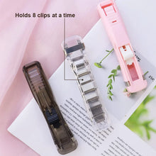 Portable Paper Clamp With 8 Pcs Clip Dispenser Handheld Paper Fast Clam (1 Set) - justgrabit.in | Just Grab It